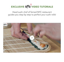 Carica l&#39;immagine nel visualizzatore di Gallery, AYA Kit di Sushi bambù con Coltello Chef - Video Tutorial Online -... - Ilgrandebazar