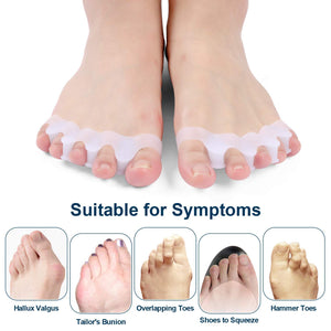 4 Paia gel Toe Separatore, barelle in per dita del piede sovrapposte,... - Ilgrandebazar