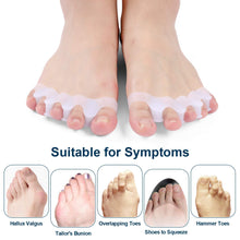 Carica l&#39;immagine nel visualizzatore di Gallery, 4 Paia gel Toe Separatore, barelle in per dita del piede sovrapposte,... - Ilgrandebazar