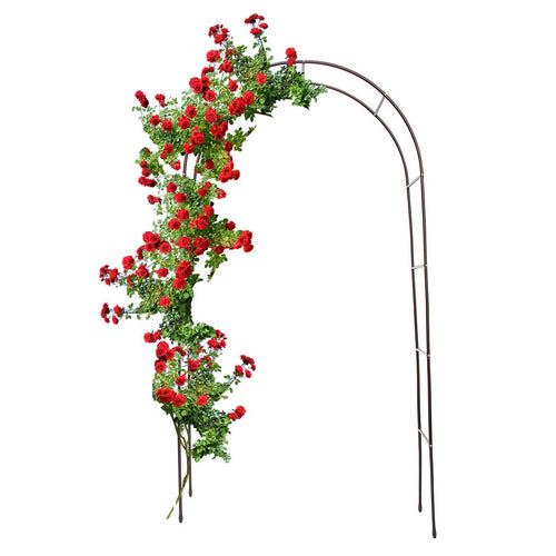 Relaxdays Arco Sostegno per Piante Rampicanti, in 38x140x240 cm, Marrone