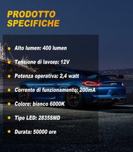 Carica l'immagine nel visualizzatore di Gallery, Xnourney 194 Lampadine LED, 168 501 W5W T10 Lampadine LED per Auto Cupola Mappa Porta di Cortesia Tronco Parcheggio Targa Luci,6500K Bianco 12V (Confezione da 10)