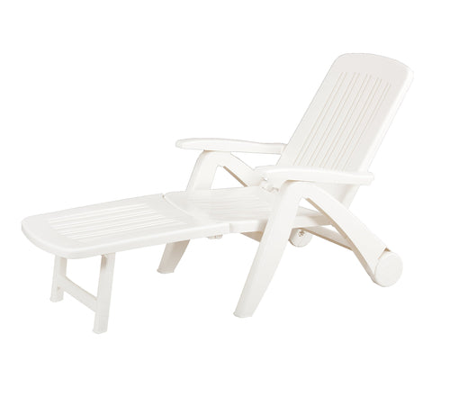 bica 43 Cancun Sedie, Bianco, 72x190x60 cm cm, Bianco - Ilgrandebazar