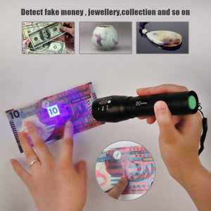Didisky Torcia UV LED Lampada 395 NM Ultravioletti Blacklight mano lampada... - Ilgrandebazar