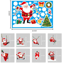 Carica l&#39;immagine nel visualizzatore di Gallery, O-Kinee Natale Adesivi Vetro, Natale Vetrofanie, Natale Adesivi Porta, Finestre Adesivo Babbo Natale Pupazzo di Neve Alce Natale Adesivi, Rimovibile Murali Fai da Te Sticke Statico Natale Adesivi.