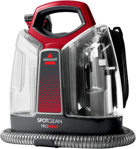 BISSELL SpotClean ProHeat - Pulitore Portatile per Tappezzeria - Smacchiatore Multisuperficie per Moquette, Tappeti, Scale e Auto - Rimuove lo Sporco, Liquidi e le Macchie - 330 W -74 dB - 36988