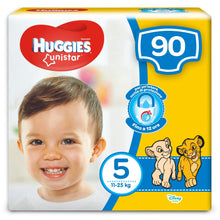 Carica l'immagine nel visualizzatore di Gallery, Huggies Unistar Pannolini, Taglia 5 (11-25 kg), Confezione da 90 Pannolini 5 90