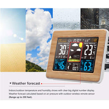 Carica l&#39;immagine nel visualizzatore di Gallery, Stazione Meteo Automatica Digitale Wireless 17.5 * 8 * 13.5cm, Giallo