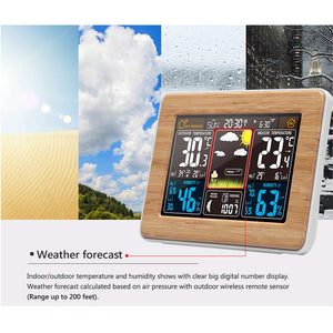 Stazione Meteo Automatica Digitale Wireless 17.5 * 8 * 13.5cm, Giallo