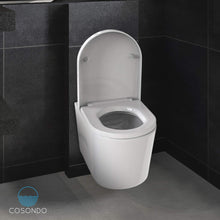Carica l&#39;immagine nel visualizzatore di Gallery, Sedile WC in Duroplast bianco con abbassamento automatico - coperchio Bianco - Ilgrandebazar