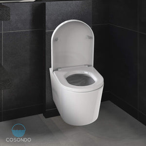 Sedile WC in Duroplast bianco con abbassamento automatico - coperchio Bianco - Ilgrandebazar