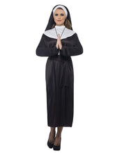 Carica l'immagine nel visualizzatore di Gallery, Smiffys Costume da suora, nero con abito e copricapo, S - Ilgrandebazar