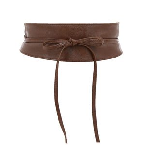 FASHIONGEN - cintura di finta pelle Obi MICA - Cammello, S-M - Ilgrandebazar