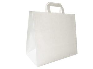 Carte Dozio - Shopper in Kraft con fondo quadro, color 32+17x29, Bianco - Ilgrandebazar