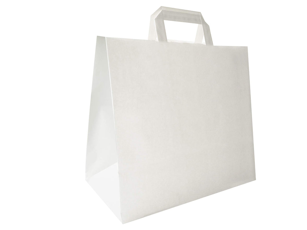 Carte Dozio - Shopper in Kraft con fondo quadro, color 32+17x29, Bianco - Ilgrandebazar