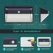 Carica l&#39;immagine nel visualizzatore di Gallery, Luce Solare LED Esterno, Kilponen 108 Super Luminosa Lampada con... - Ilgrandebazar