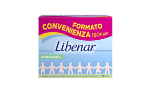 LIBENAR Soluzione fisiologica - Flaconcini isotonici monodose per detersione del naso e degli occhi e aerosol terapia - Adatta per bambini e neonati - 150 Flaconcini da 5 ml