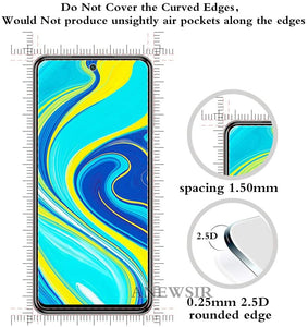ANEWSIR 3X Pellicola Protettiva per Xiaomi Redmi Note 9S/Note 9 PRO/ 9 PRO Max Vetro temperato, Facile da Pulire Installazione， Trasparente Screen Protector per Redmi Note 9S/Note 9 PRO/ 9 PRO Max
