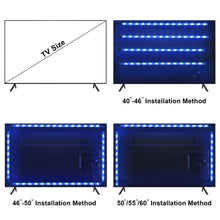 Carica l&#39;immagine nel visualizzatore di Gallery, LED TV Retroilluminazione, OMERIL 2.2m 4 pezzi: 2*0.5m + 2* 0.6m, Multicolore - Ilgrandebazar