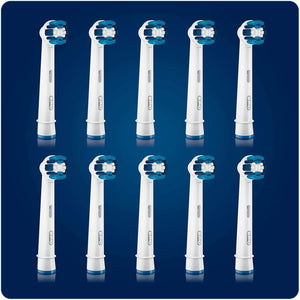 Oral-B Precision Clean Confezione da 10 Testine di Ricambio per Spazzolino Elettrico Ricaricabile, per Una Pulizia Accurata e Profonda, Pacco Adatto alla Buca delle Lettere