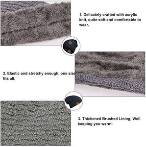 VBIGER Beanie Cappello in Maglia Cappelli Invernali Berretti in maglia Cappello Invernale Beanie Unisex Caldo Cappello per Sci/Bici/Moto