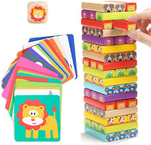 Carica l'immagine nel visualizzatore di Gallery, Nene Toys - Torre Magica Colorata in Legno con Animali – Gioco Educativo da Tavolo per Bambini - Gioco Didattico 4 in 1 per Bambini da 3 a 9 anni – Giocattolo Ideale come Regalo per Genitori e Figli
