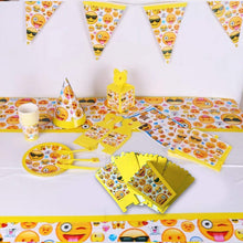 Carica l&#39;immagine nel visualizzatore di Gallery, Amycute Set da 94 Pezzi di Emoji Decorazioni, Piatti, tovaglioli, Posate... - Ilgrandebazar