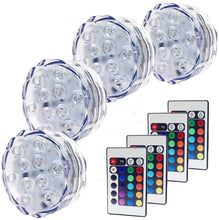 Carica l&#39;immagine nel visualizzatore di Gallery, Sommergibile Luce LED RGB, ALED LIGHT Luci Piscina Impermeabile LED Luci Subacquee con Telecomandi Laghetto di Notte Luci Decorazione per Piscina Festa Cerimonia Nuziale Halloween Partito Fish Tank