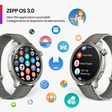 Carica l&#39;immagine nel visualizzatore di Gallery, Amazfit Balance Smart Watch, NFC, AI Fitness Coach Tracker del sonno e della salute con misurazione della composizione corporea, GPS, Alexa, Bluetooth, Batteria di 14 giorni, Display AMOLED da 1,5&quot;