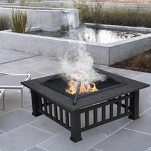 Carica l&#39;immagine nel visualizzatore di Gallery, HENGMEI 3 in 1 Fire Pit 81cm Braciere da giardino o terrazzo Modell A, - Ilgrandebazar