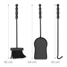 Carica l&#39;immagine nel visualizzatore di Gallery, Relaxdays Ritter, Accessori per Camino in ghisa Camino, Standard, Nero