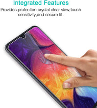 Carica l'immagine nel visualizzatore di Gallery, LK Pellicola Protettiva Per Samsung Galaxy A50 Vetro Temperato,[3 Pezzi] [9H Durezza] [Strumento per Una Facile Installazione] Protezione Schermo Screen Protector Per Samsung A50 2019
