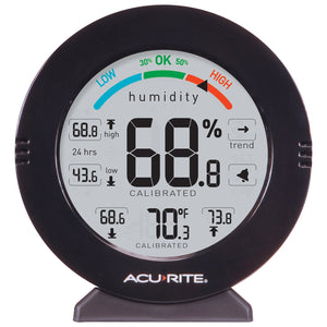 AcuRite Indoor Humidity Monitor PRO Accuracy con allarmi Silver - Ilgrandebazar