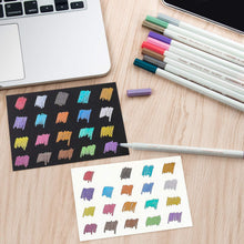 Carica l'immagine nel visualizzatore di Gallery, Leenou Pennarelli Metallici, 20 Pz Metallic Marker Penne, 20 Colori 20 - Ilgrandebazar