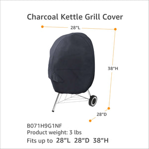 AmazonBasics - Telo protettivo per barbecue a cupola, Nero - Ilgrandebazar