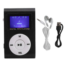 Carica l'immagine nel visualizzatore di Gallery, PUSOKEI Lettore Mp3, Mini Lettore Musicale MP3 Portatile con Display LCD Mini/Clip Posteriore per Lo Sport, Supporta L'estensione della Scheda di Memoria da 32 GB(Nero)