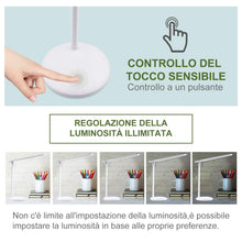 Carica l&#39;immagine nel visualizzatore di Gallery, Lampada Scrivania 36 LED USB, Ricaricabile con 180° Moderno, Bianco