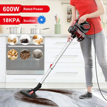 Carica l&#39;immagine nel visualizzatore di Gallery, INSE Scopa Elettrica e Aspirapolvere Verticale Portatile con Filo 3 in 1 Scopa Elettrica Senza Sacco 18Kpa, 600W, 1L [Classe di efficienza energetica A+]