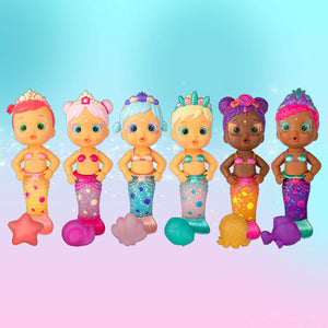 Bloopies Mermaids Sirenetta Sweety, Bambola amici del Bagnetto, Coda da Sirena Cambia di Colore, Giocattolo da Bagno per Bambina i Bambino