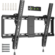 Carica l'immagine nel visualizzatore di Gallery, BONTEC Supporto da Parete per TV LCD LED e Curvi da 37-82 Pollici, Inclinabile Staffa, 65'' per Televisore, Max VESA 600x400mm, Fino a 60 kg, con Fascette per Cavi