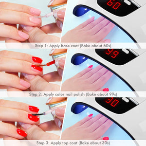 TAOCOCO Lampada UV LED può Curare Rapidamente i Raggi Gel Bianco - Ilgrandebazar