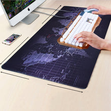 Carica l'immagine nel visualizzatore di Gallery, Vicloon Tappetino Mouse Gaming XXL per Mouse e PC, Mouse Pad Antiscivolo Fondo in Gomma con Bordi Cuciti 900x 400x3mm Mappa del Mondo