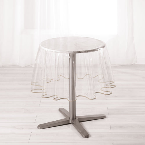 LIGNE DECOR 180 cm, con 15/100E Biais Diametro: 180 Brown (Taupe) - Ilgrandebazar