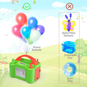 Dr.meter Pompa Elettrica, Elettronica di Gonfiaggio Verde + Arancione - Ilgrandebazar