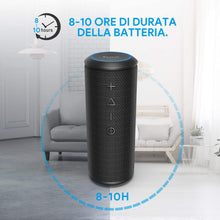 Carica l&#39;immagine nel visualizzatore di Gallery, Zamkol 5200mAh Altoparlante Bluetooth, 4.2 Cassa Wireless Speaker, IPX6 Portatile Stereo Speaker, Bluetooth &amp; AUX &amp; TWS connection, Speakers with bass radiator, per Smartphone, Computer, TV