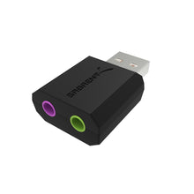 Carica l&#39;immagine nel visualizzatore di Gallery, Sabrent Adattatore USB Audio Esterno Stereo per Windows e Mac. Plug &amp; Play...