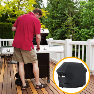 Estefanlo - Copertura per barbecue in tessuto Oxford resistente, impermeabile, antipolvere, anti-UV, per barbecue all'aperto, lunghezza: 145 cm, larghezza: 61 cm, altezza: 117 cm, 46 cm (146)