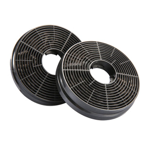 Ciarra filtro CBCF002X2 al carbonio per ricircolo di ricambio cappe Nero2 - Ilgrandebazar