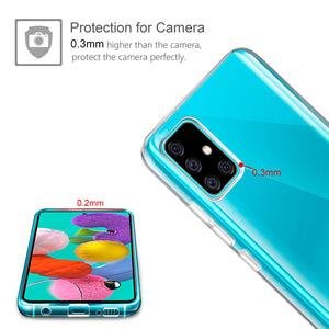 ivencase Cover Samsung Galaxy A51 Trasparente, Custodie Crystal Ultra Thin...