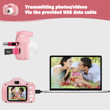Carica l'immagine nel visualizzatore di Gallery, LANXUN Macchina Fotografica per Bambini, Videocamera Digitale IPS 2.0 Pollici Giocattoli per Regalo di Natale di Compleanno, Fotocamera per Bambini con Scheda SD da 32GB per 3-7 Anni Ragazze Ragazzi Rosa