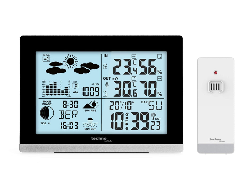Technoline WS6762 - Stazione meteorologica Moderna, Colore: Nero lucido - Ilgrandebazar